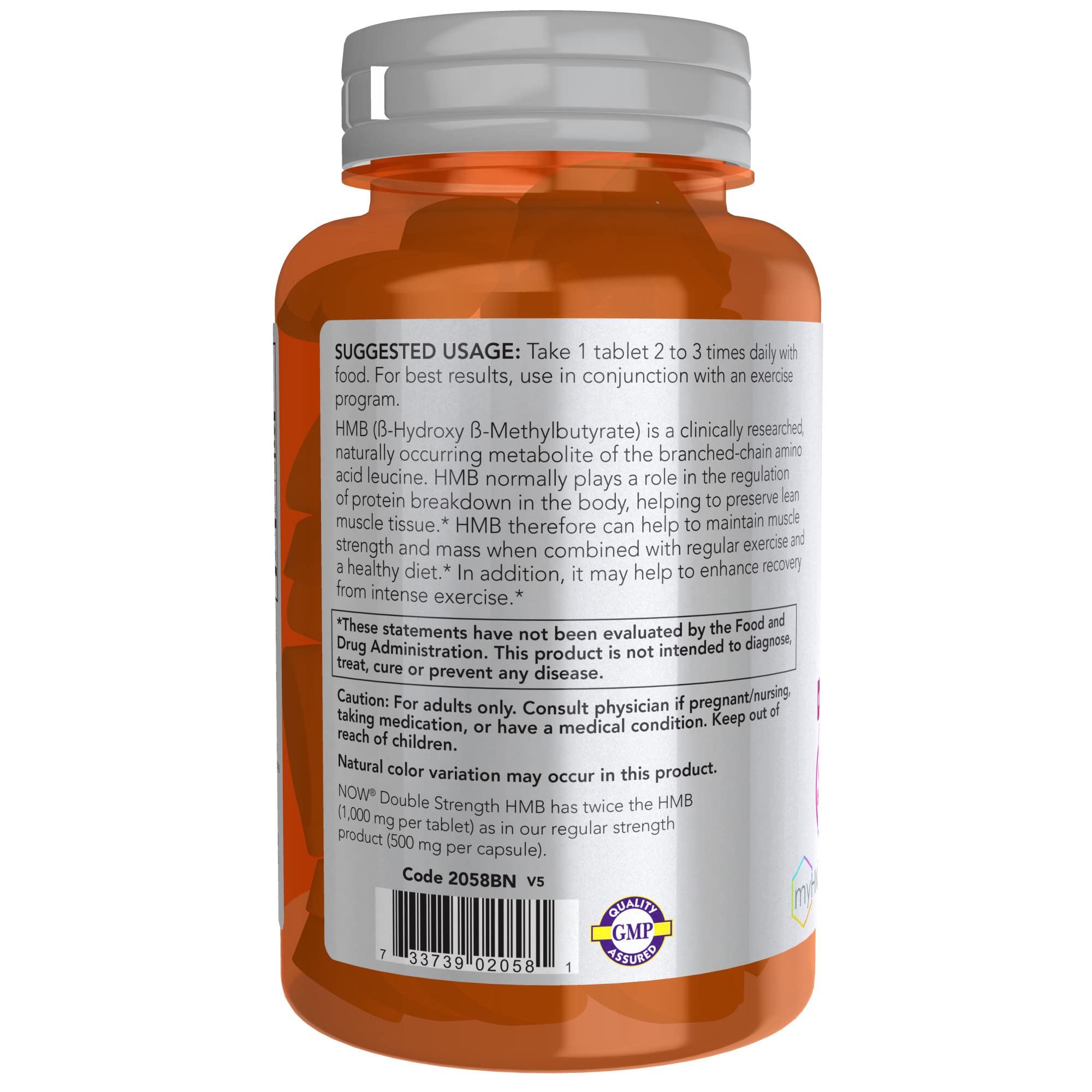 Foto 4 pulgar | Suplemento Now Sports Nutrition Hmb Double Strength, 1 G, 90 Comprimidos - Venta Internacional.