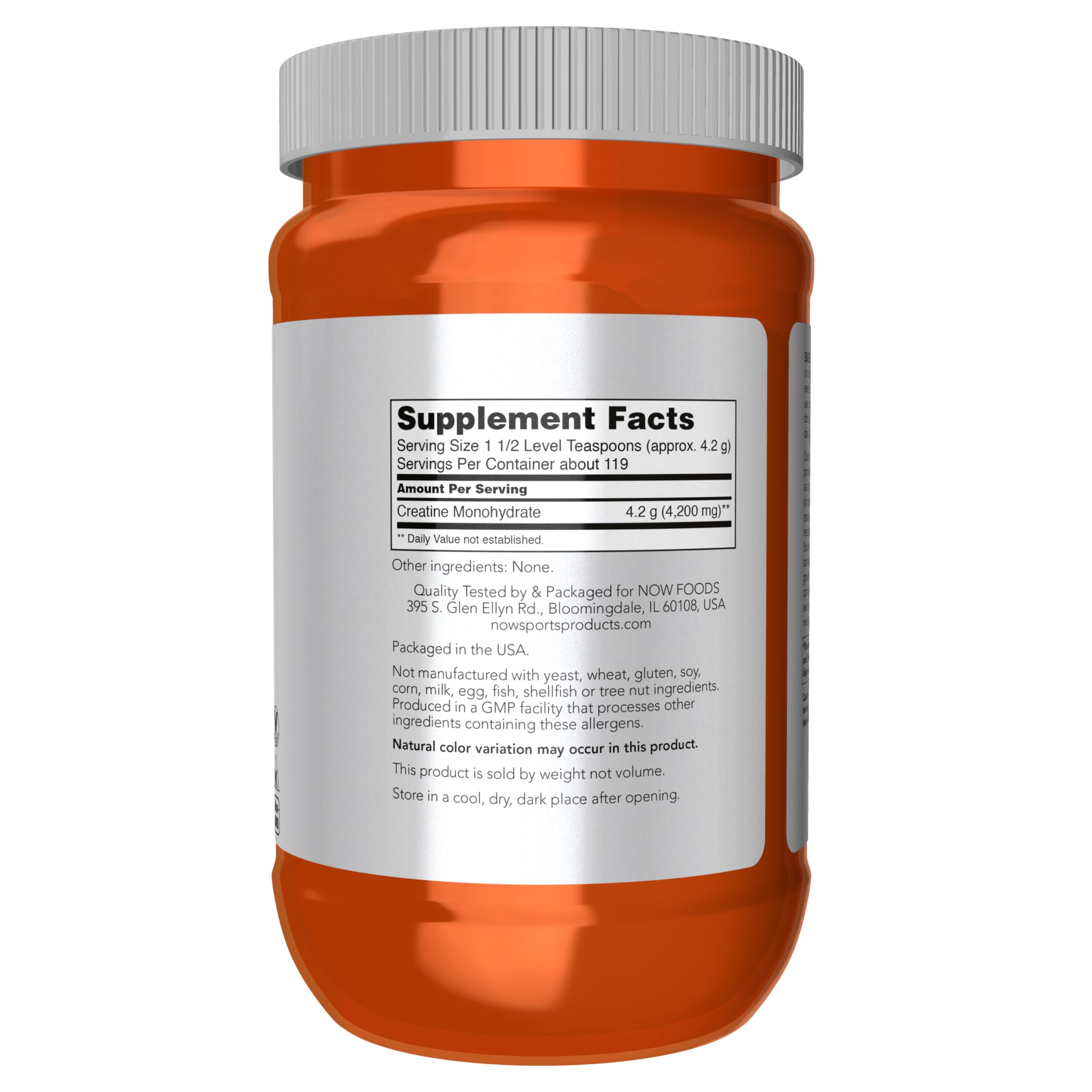 Foto 2 | Polvo De Creatina Micronizada Supplement Now 500 G - Venta Internacional.
