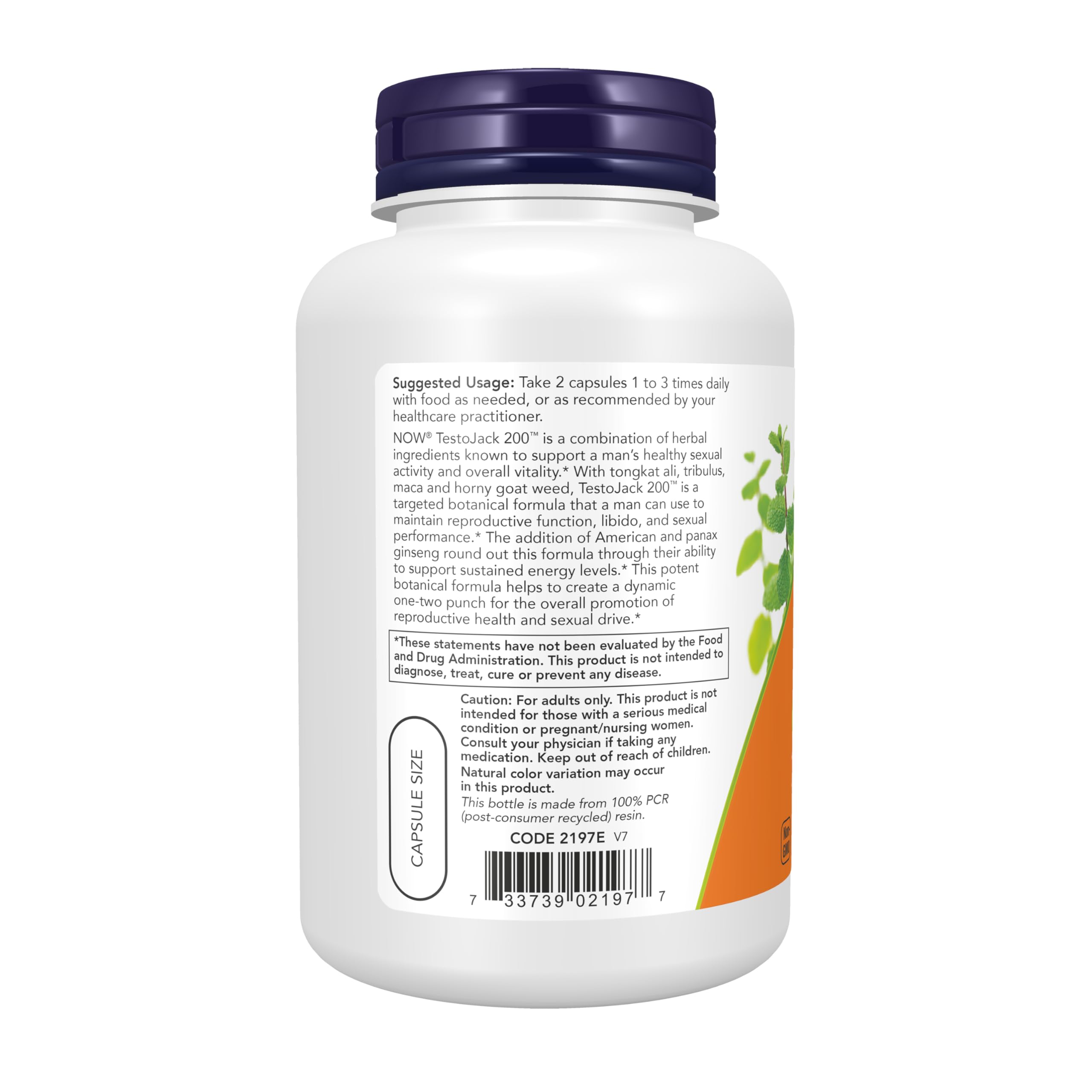 Foto 4 pulgar | Suplementos Now Foods Testojack 200 Con Tongkat Ali 120 Cápsulas - Venta Internacional.