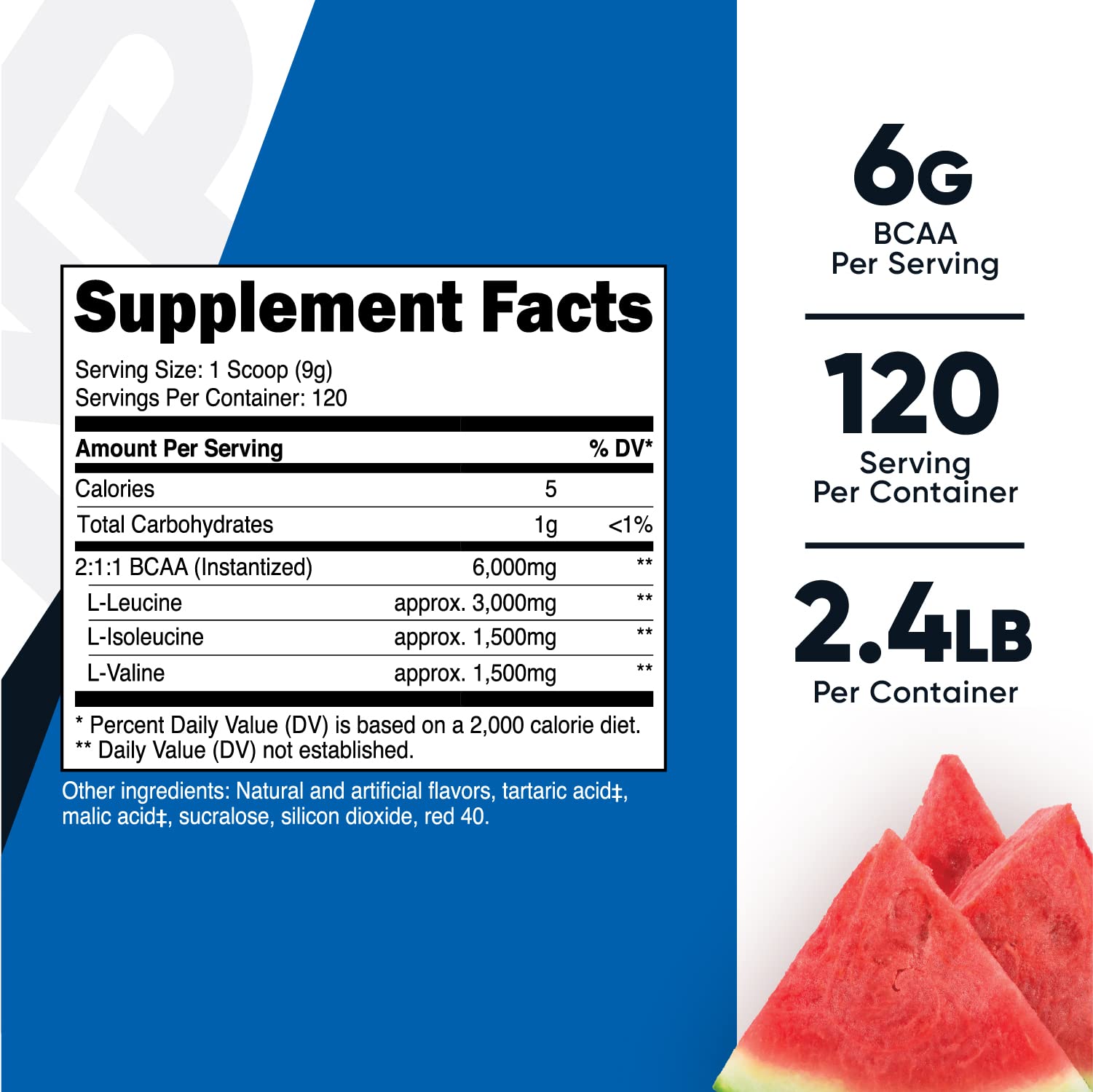 Foto 3 pulgar | Bcaa En Polvo Nutricost Sabor Sandía 120 Porciones - Venta Internacional.