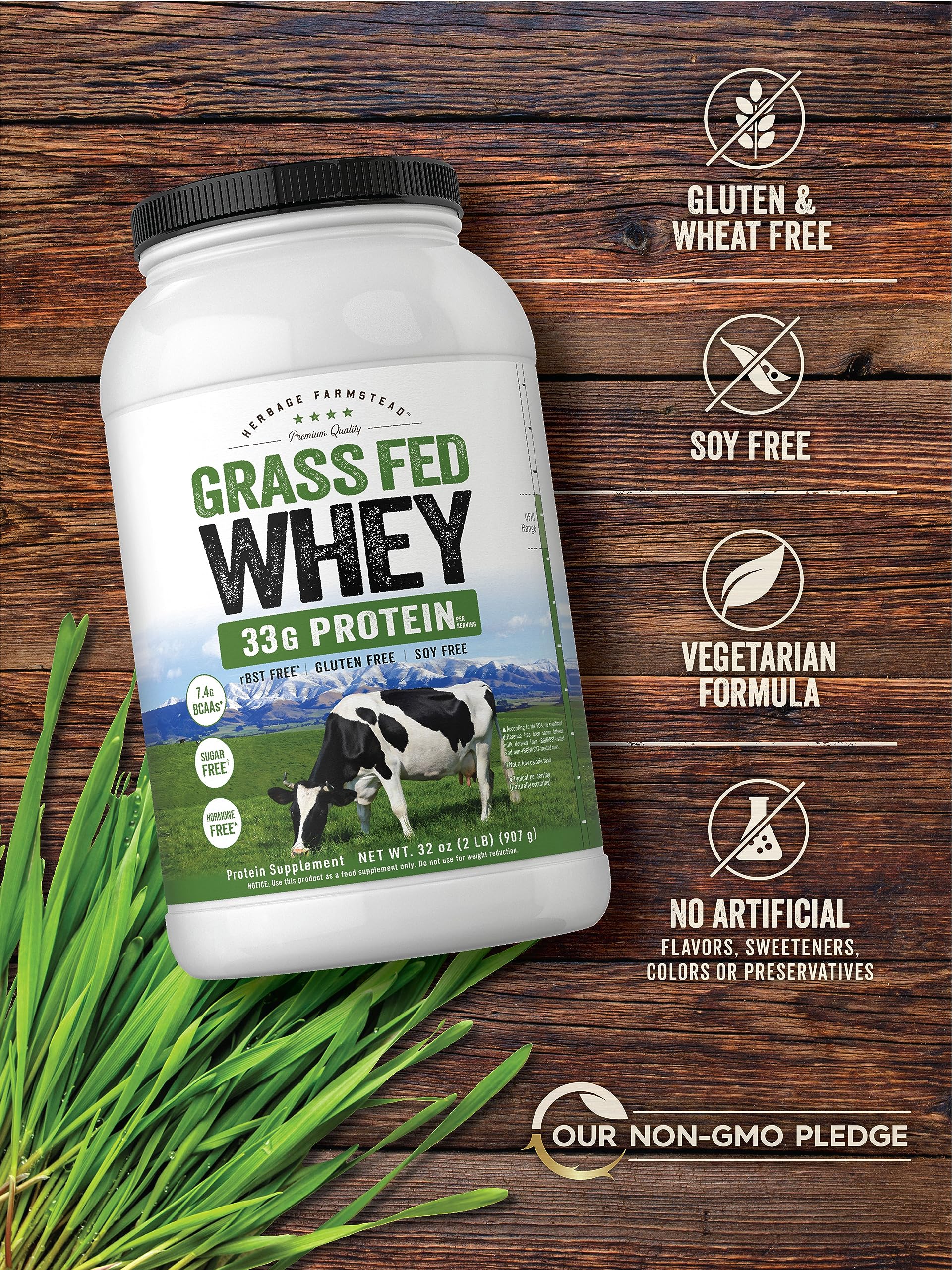 Foto 5 pulgar | Proteína De Suero En Polvo Carlyle Grass Fed 907 G 33 G De Proteína - Venta Internacional.