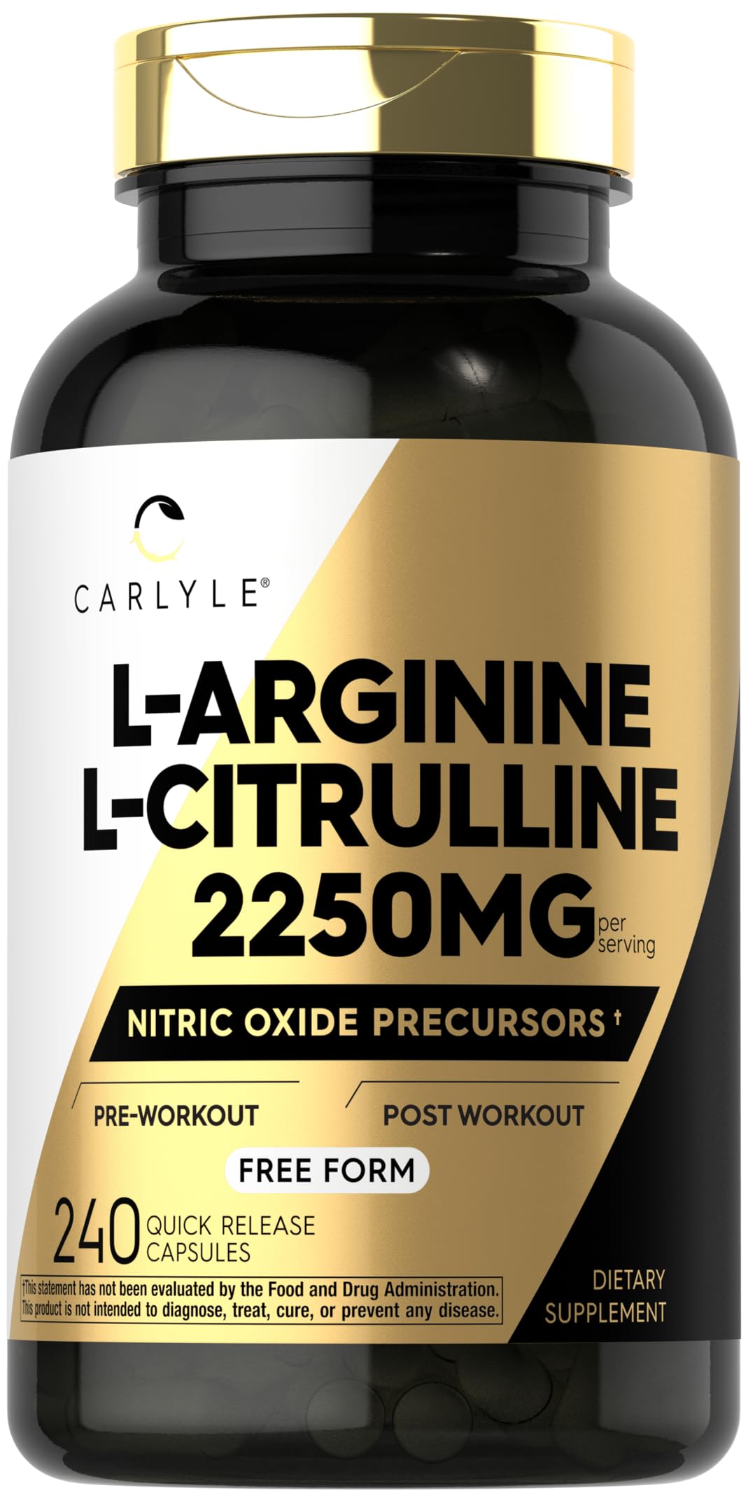 Foto 1 | Suplemento Carlyle L-arginina L-citrulina 240 Cápsulas - Venta Internacional.