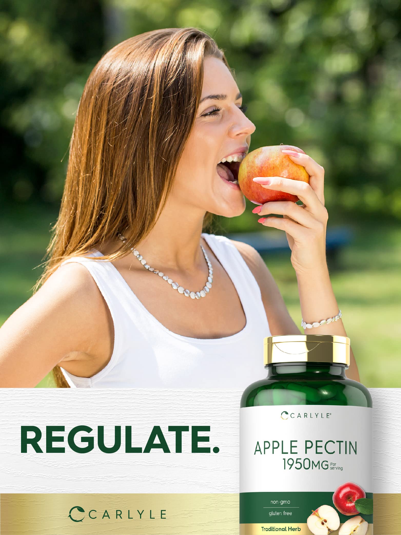 Foto 6 | Suplemento Carlyle Apple Pectina 1950 Mg 150 Cápsulas - Venta Internacional.