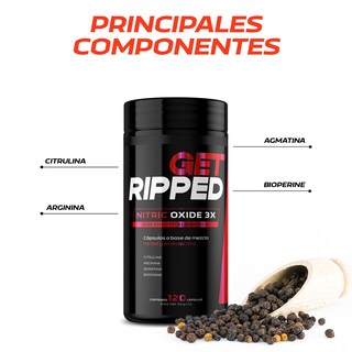 Foto 3 | Óxido Nítrico 3x 120 Capsulas Arginina Citrulina Get Ripped