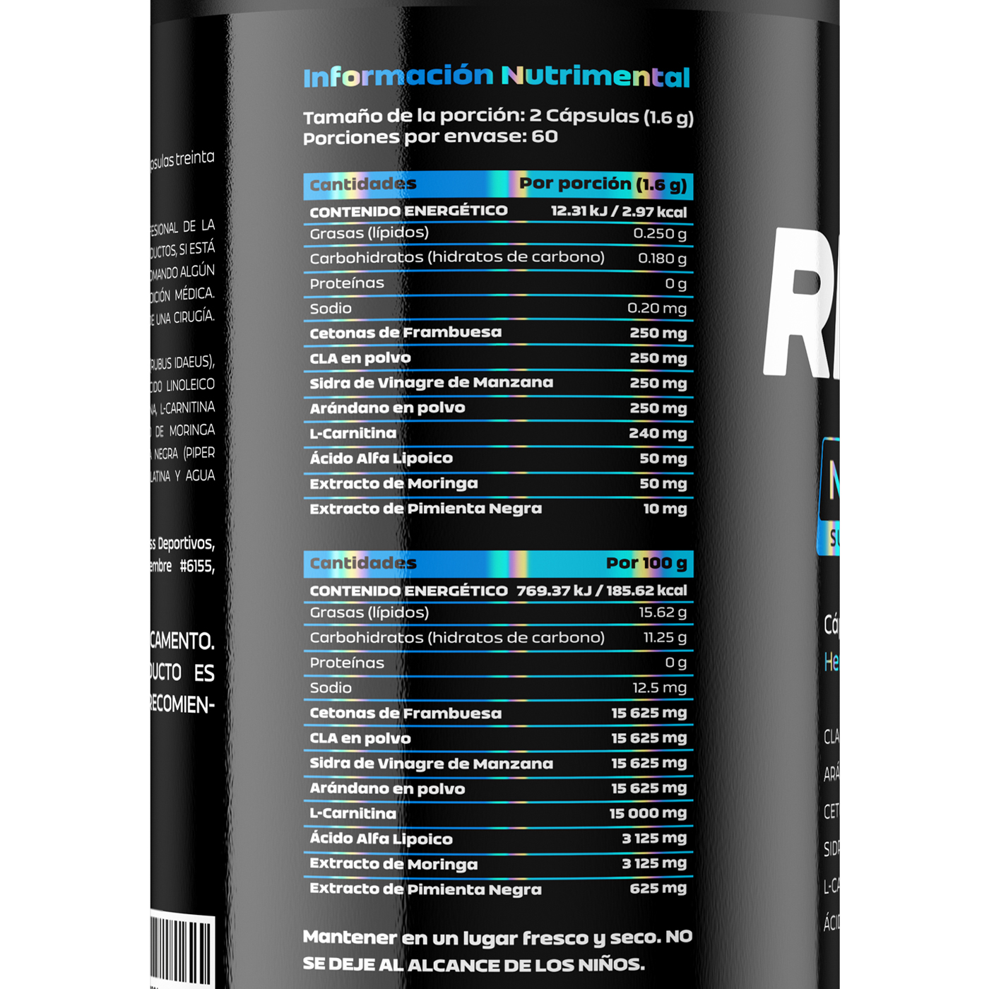 Foto 3 pulgar | Fórmula Nocturna 120 Cápsulas Night Blend Get Ripped