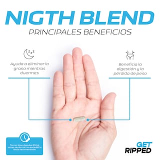 Foto 4 | Fórmula Nocturna 120 Cápsulas Night Blend Get Ripped