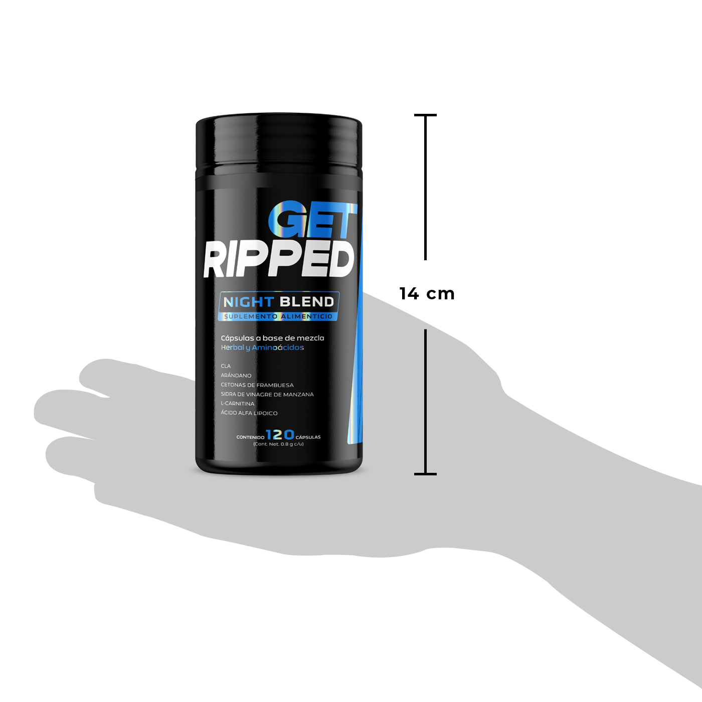 Foto 5 | Fórmula Nocturna 120 Cápsulas Night Blend Get Ripped