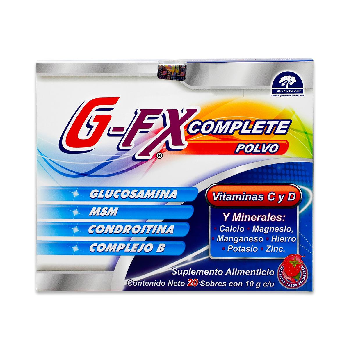 Foto 2 pulgar | Suplemento Alimenticio NATUTECH G FX Complete Polvo 20 Sobres con 10 G C/U