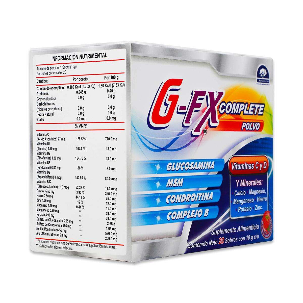 Foto 3 pulgar | Suplemento Alimenticio NATUTECH G FX Complete Polvo 20 Sobres con 10 G C/U