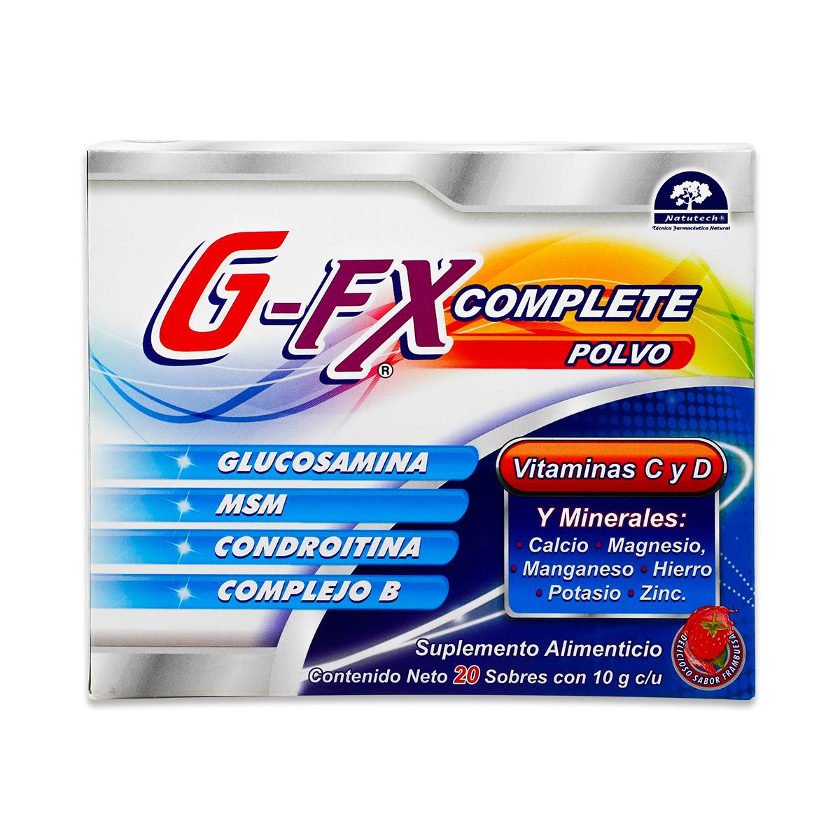 Foto 4 pulgar | Suplemento Alimenticio NATUTECH G FX Complete Polvo 20 Sobres con 10 G C/U