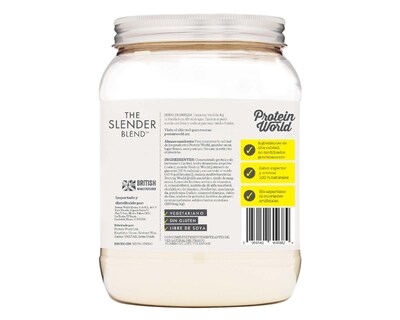 Foto 3 | The Slender Blend Plátano Protein World 600grs
