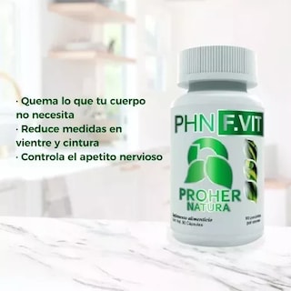 Foto 3 | Suplemento Alimenticio PHN F. VIT Proher Natura con 90 Capsulas