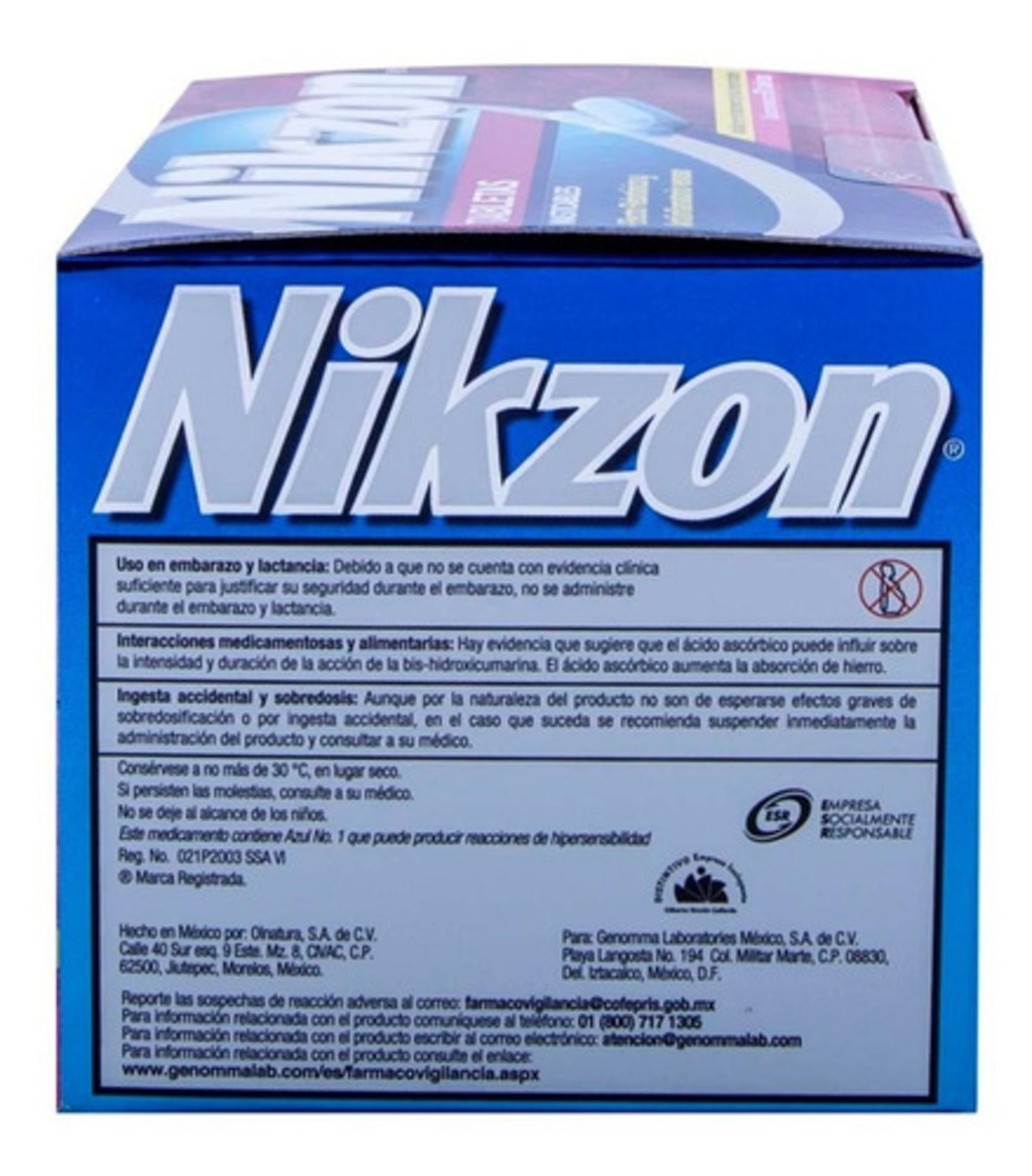 Foto 3 pulgar | Tratamiento Hemorroides Nikzon Restauración Flora Intestinal con 90 Tabletas