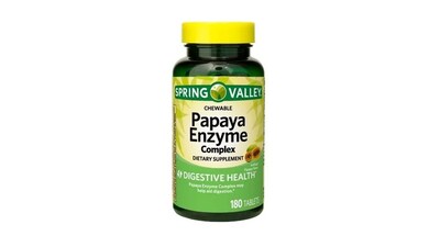 Foto 1 | Suplemento Alimenticio Spring Valley Enzima de Papaya 180 Tabletas