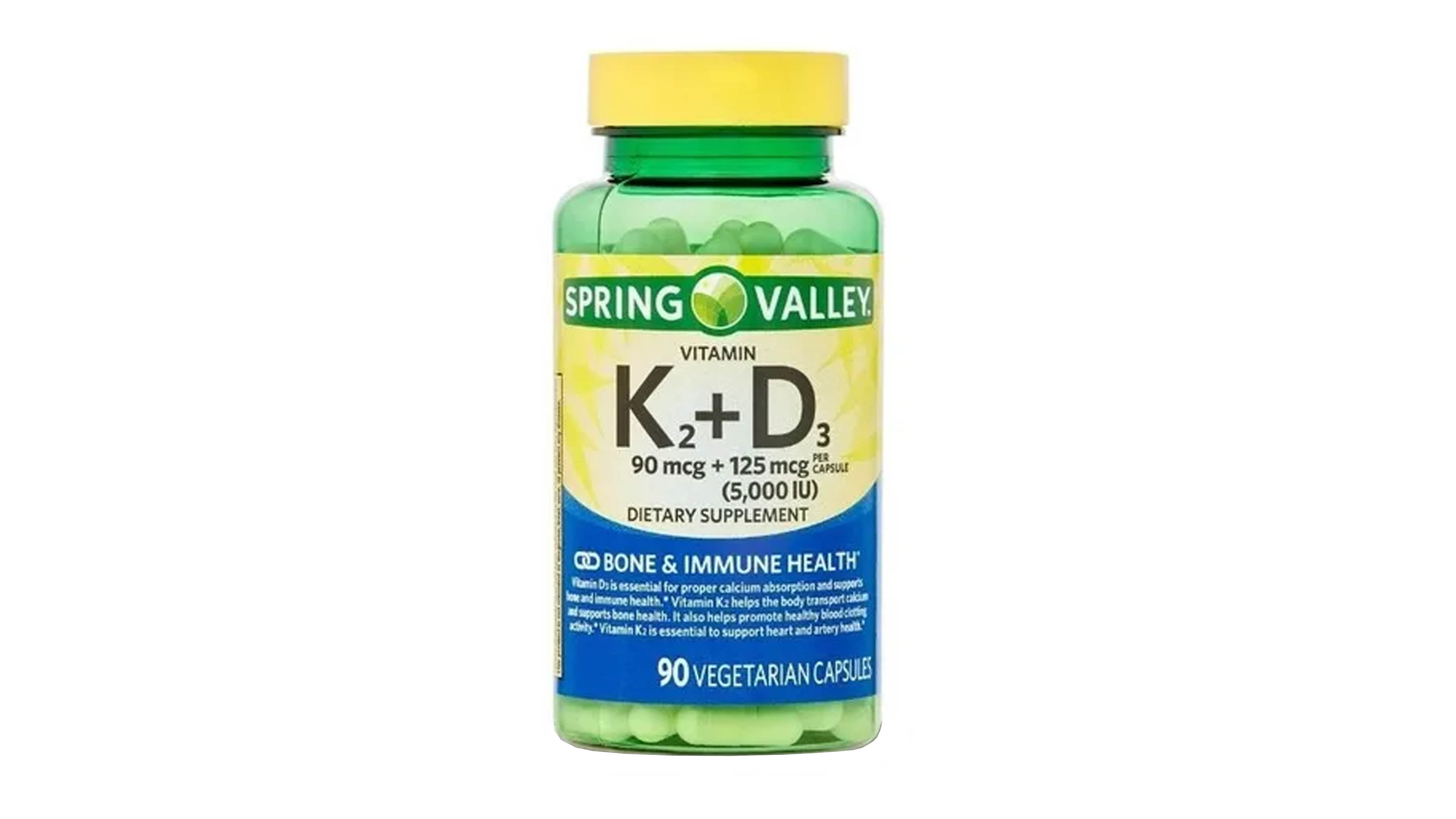 Foto 1 | Suplemento Alimenticio Spring Valley Vitamina K2 + D3 90 Cápsulas