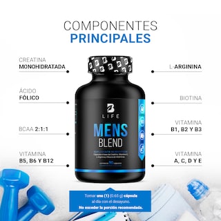 Foto 3 | Multivitamínico B Life 90 Cápsulas para Hombres