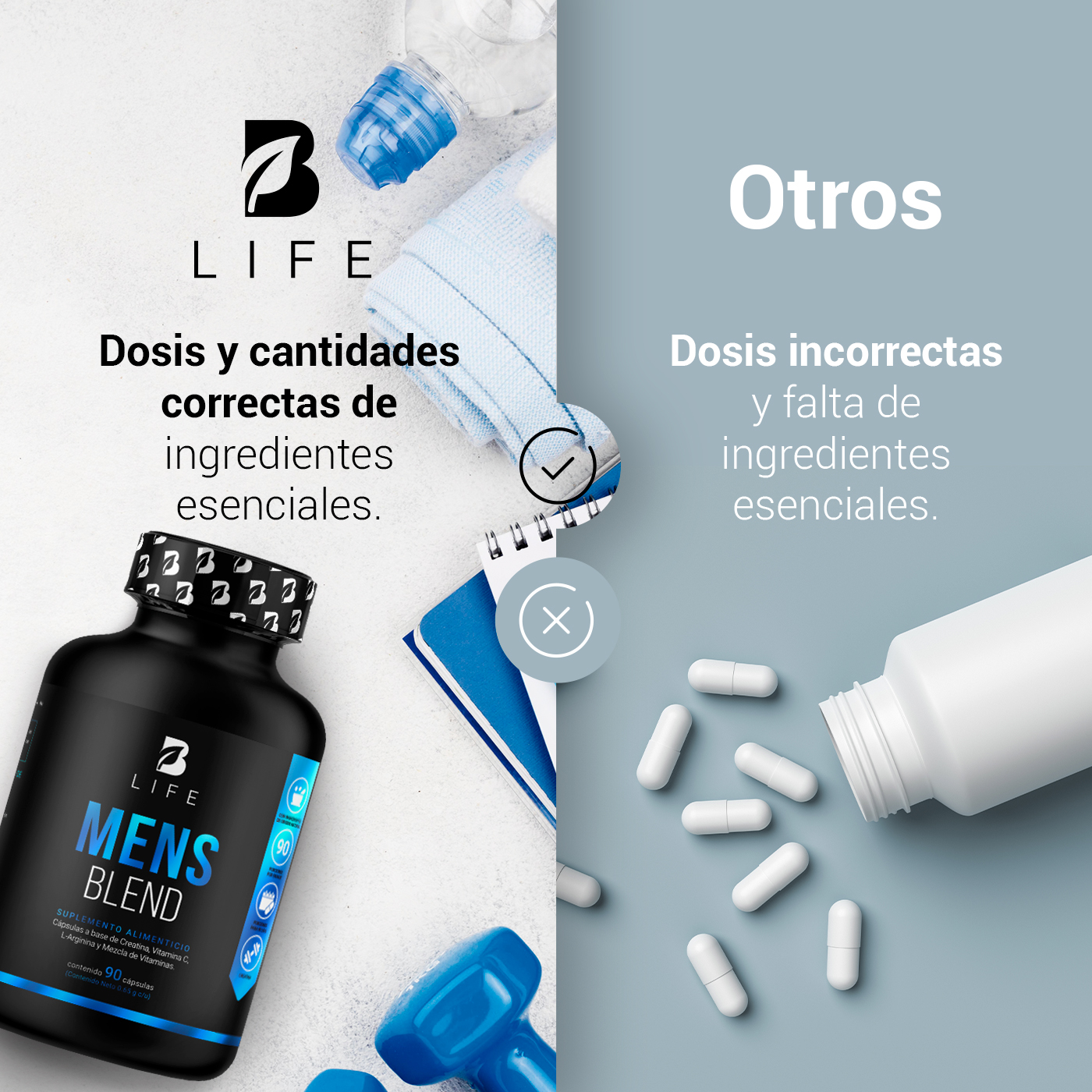 Foto 6 pulgar | Multivitamínico B Life 90 Cápsulas para Hombres