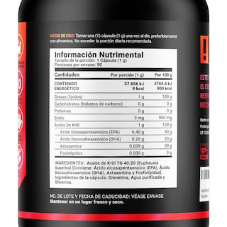 Foto 2 | Suplemento Alimenticio Aceite de Krill 90 Cápsulas 1000 mg Astaxantina EPA DHA B Life
