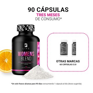 Foto 4 | Multivitamínico B Life 90 Cápsulas para Mujeres