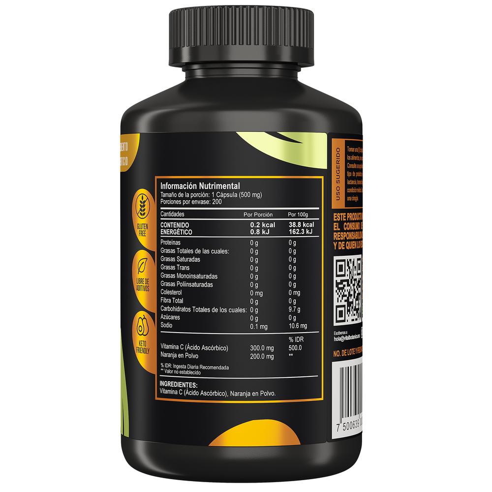 Foto 3 pulgar | Suplemento Alimenticio VITALBOTANICS Vitamin C Boost con 200 Capsulas