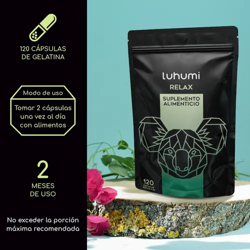 Foto 3 pulgar | Suplemento Alimenticio Melatirelax Luhumi 120 Capsulas