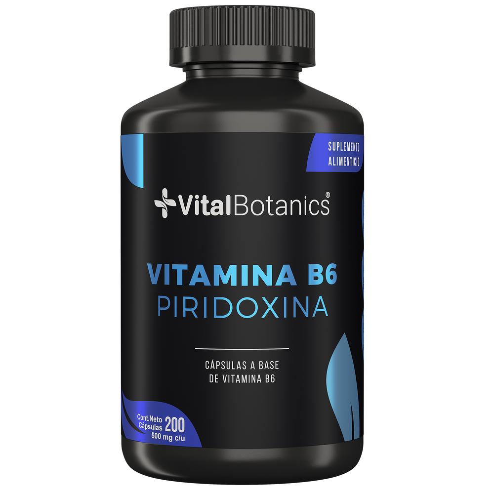 Foto 2 pulgar | Suplemento Alimenticio VitalBotanics Vitamina B6 Piridoxina 200 Cápsulas