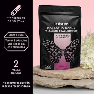 Foto 2 | Suplemento Alimenticio Luhumi Biotina Colágeno 120 Cápsulas