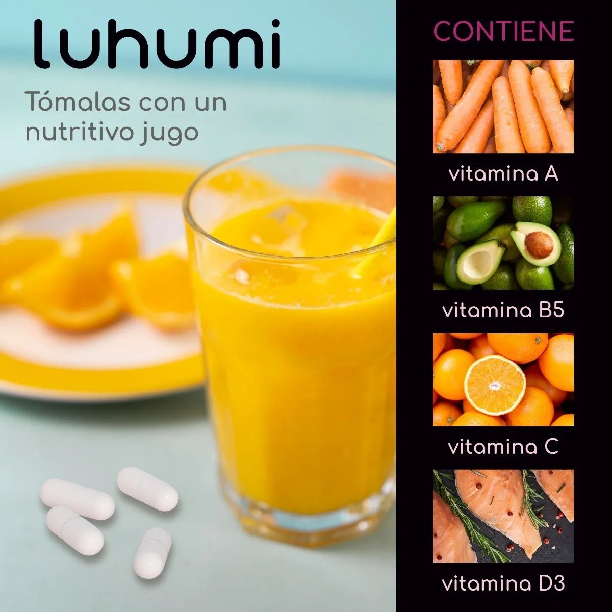 Foto 4 pulgar | Suplemento Alimenticio Luhumi Biotina Colágeno 120 Cápsulas