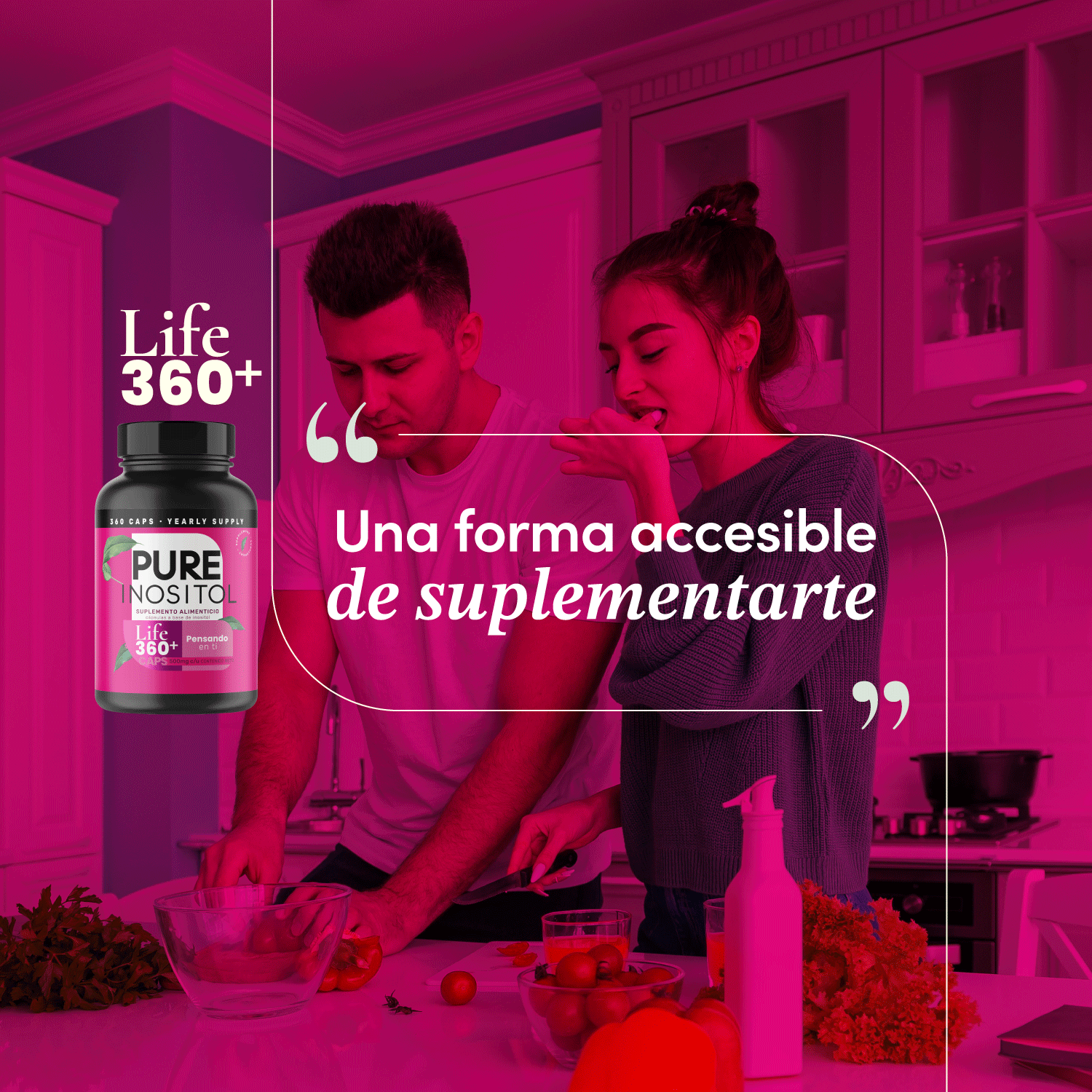 Foto 6 | Suplemento Alimenticio Life 360+ Pure Inositol 360 Cápsulas
