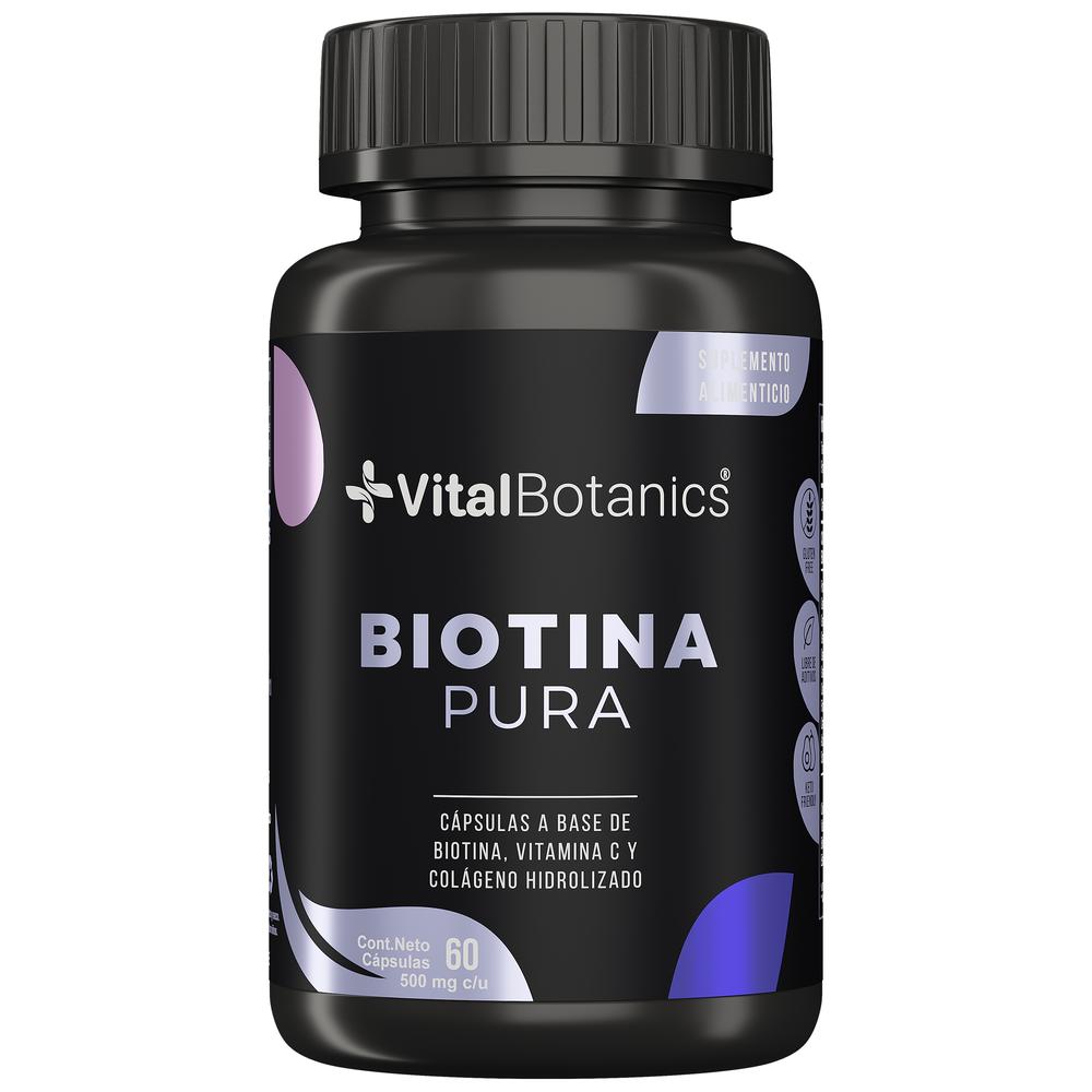 Foto 1 | Biotina Pura Vitalbotanics con 60 Capsulas