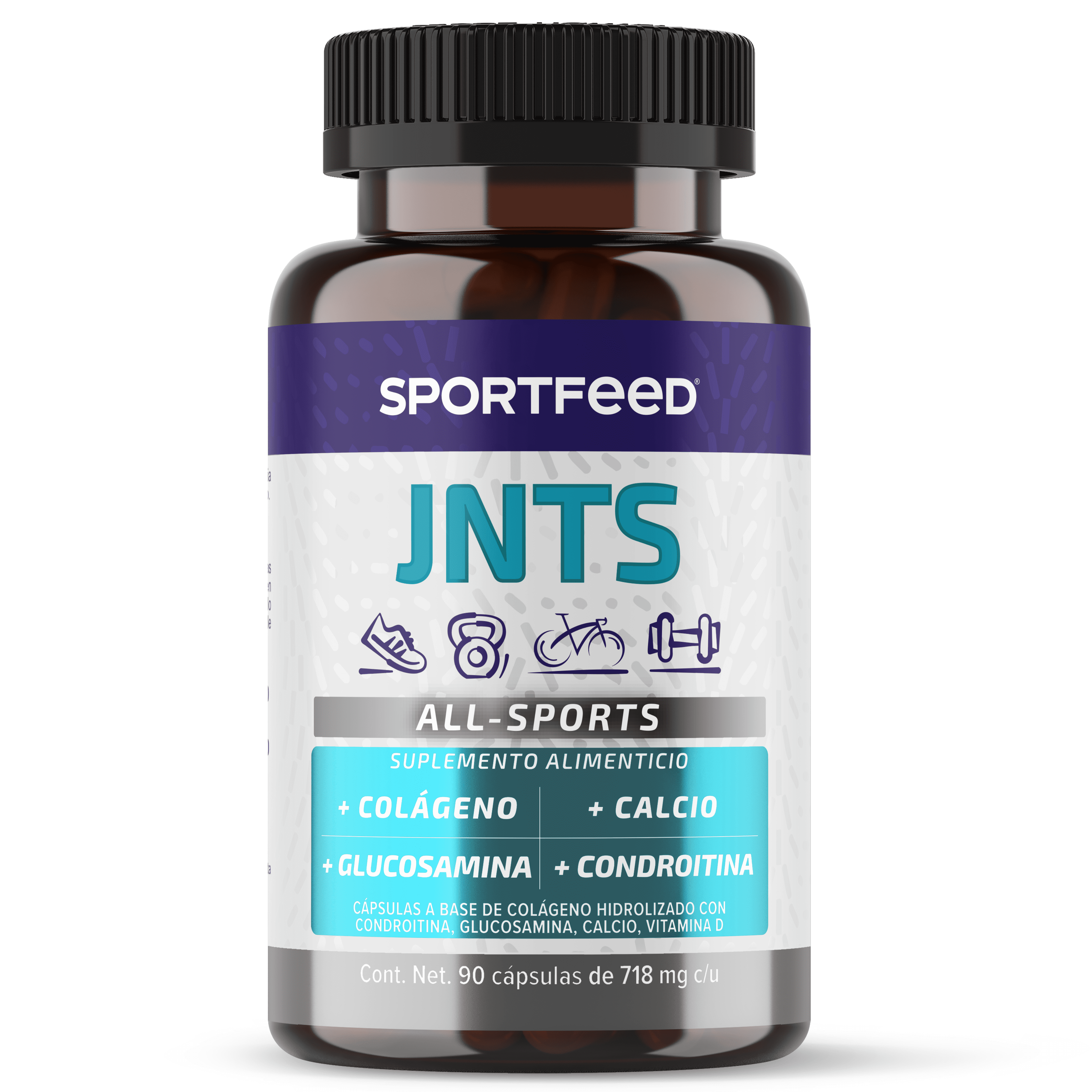 Suplemento Alimenticio Sportfeed JNTS 90 Cápsulas