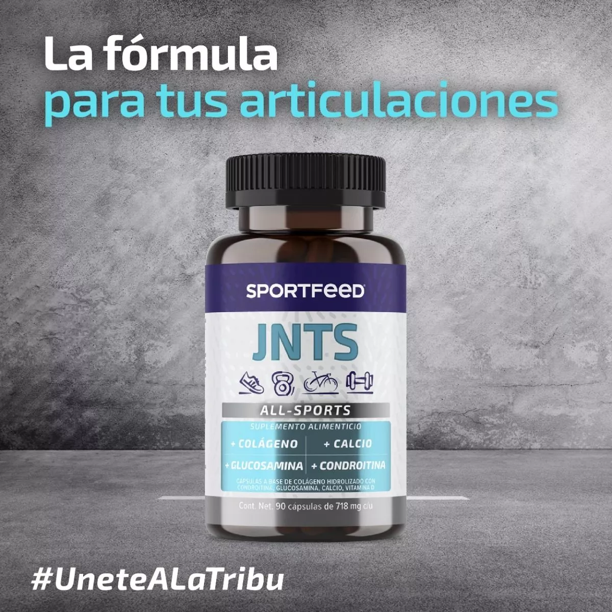 Foto 5 pulgar | Suplemento Alimenticio Sportfeed JNTS 90 Cápsulas