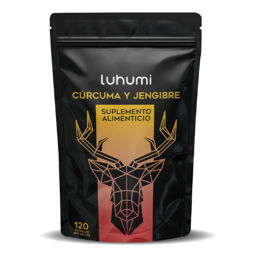 Foto 1 | Jengibre Cúrcuma Suplemento Alimenticio Luhumi 120 Cápsulas