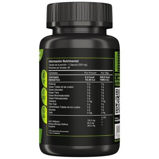 Foto 2 | Suplemento Alimenticio VitalBotanics Ácido Alfa Lipoico + Moringa 60 Cápsulas