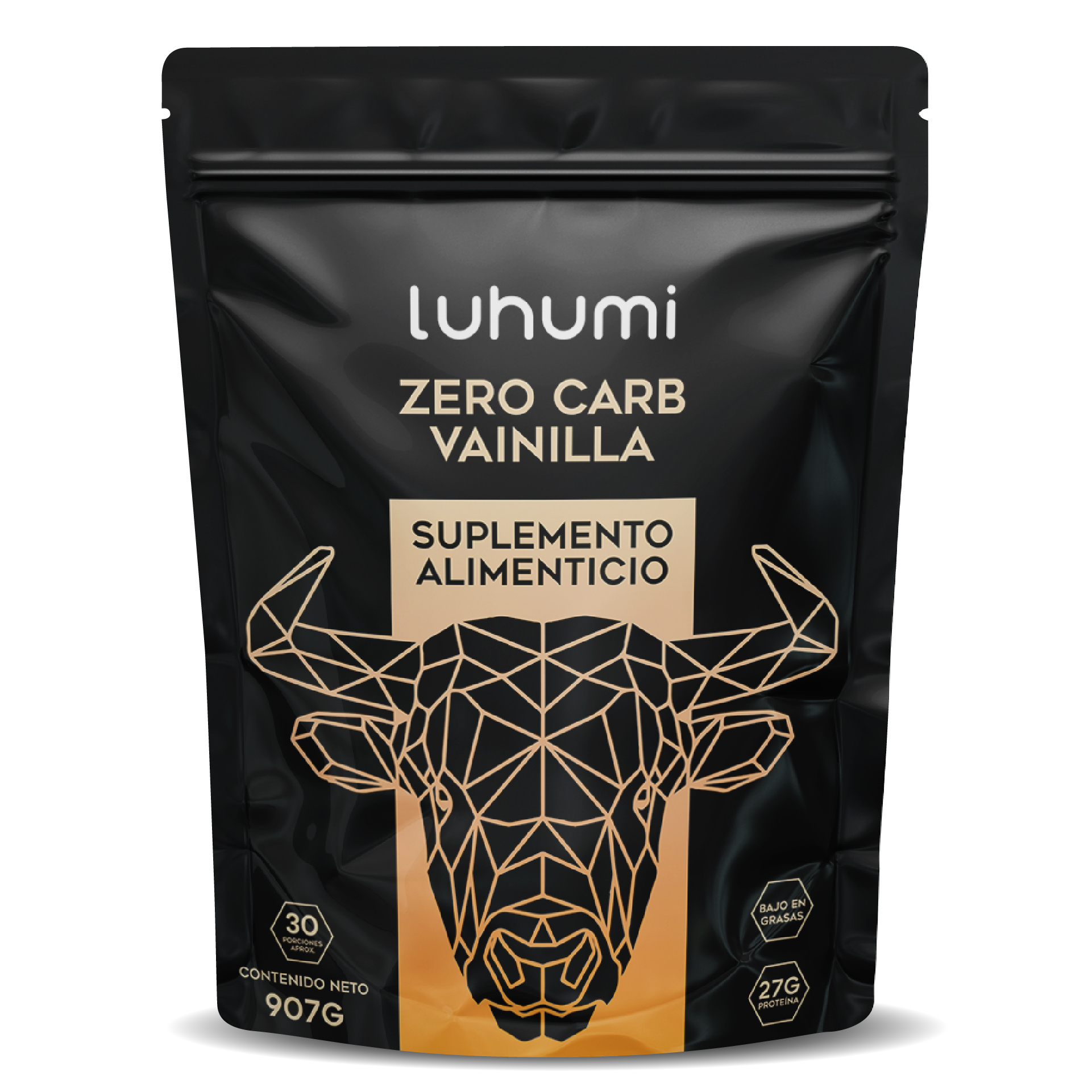 Polvo Zero Carb Proteína Luhumi Vainilla 907grs