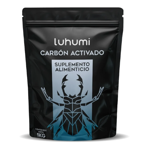 Foto 1 | Carbón Activado Suplemento Alimenticio Luhumi Polvo 1kg