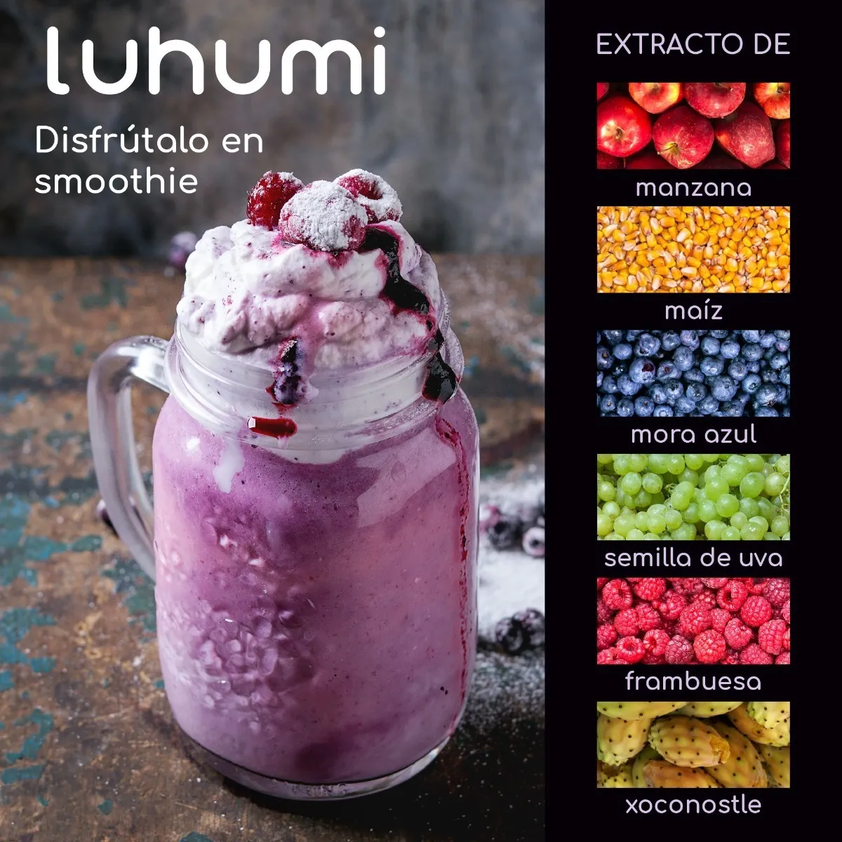 Foto 4 pulgar | Colágeno Suplemento Alimenticio Luhumi Polvo 1 kg