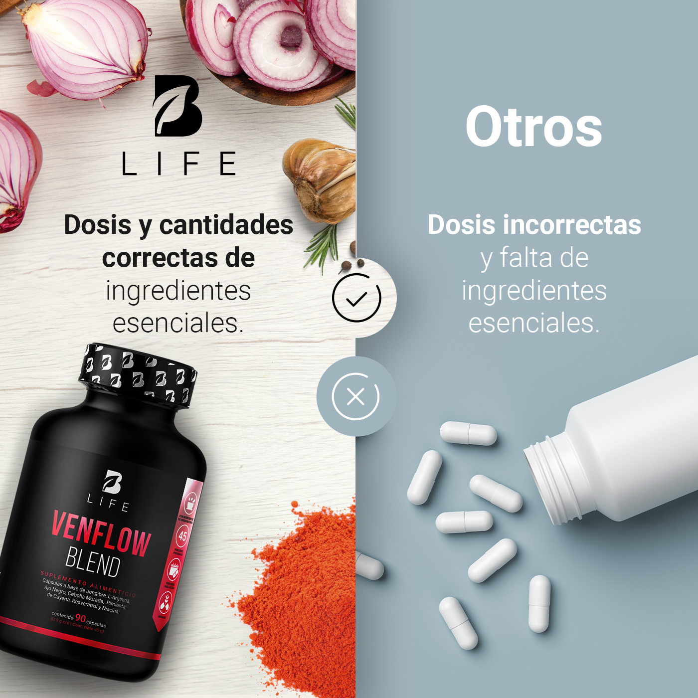 Foto 6 pulgar | Complejo para la Circulación de 90 Cápsulas Venflow Blend B Life