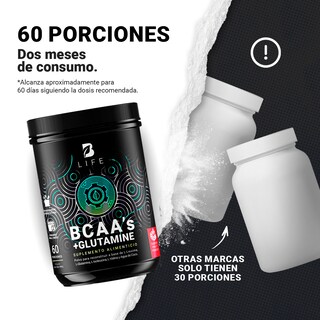 Foto 4 | Suplemento Alimenticio B Life Bcaa's + Glutamine 60 Porciones