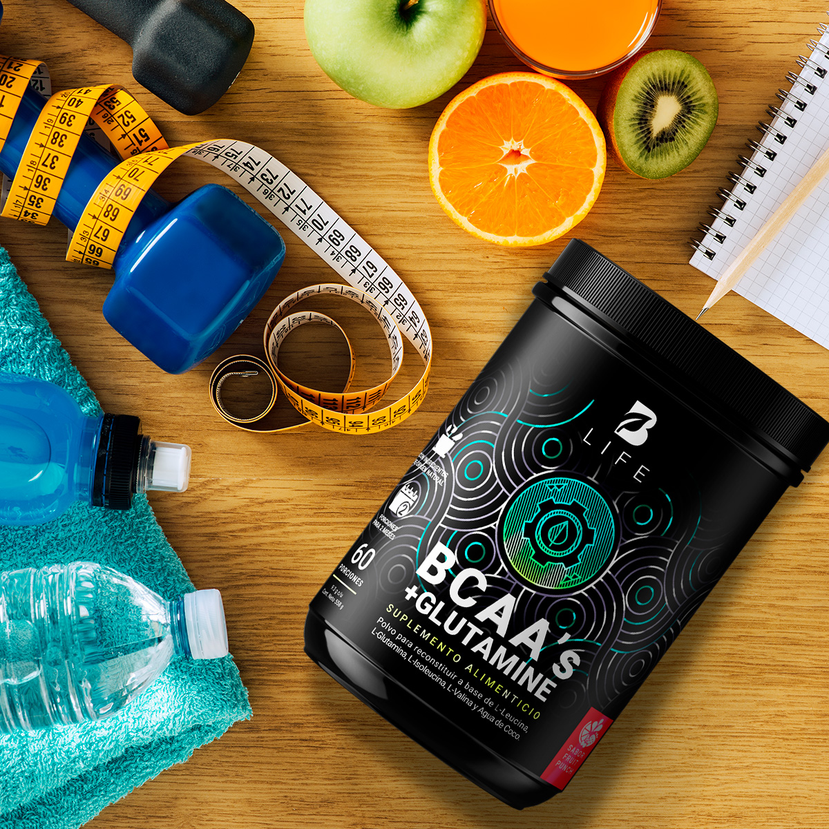 Foto 7 | Suplemento Alimenticio B Life Bcaa's + Glutamine 60 Porciones