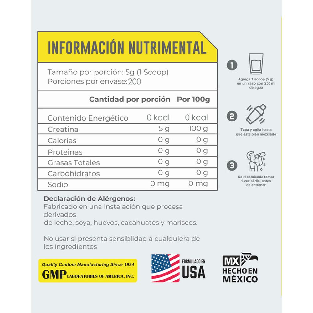 Foto 5 pulgar | Creatina 1kg 43 Supplements 200 Servicios