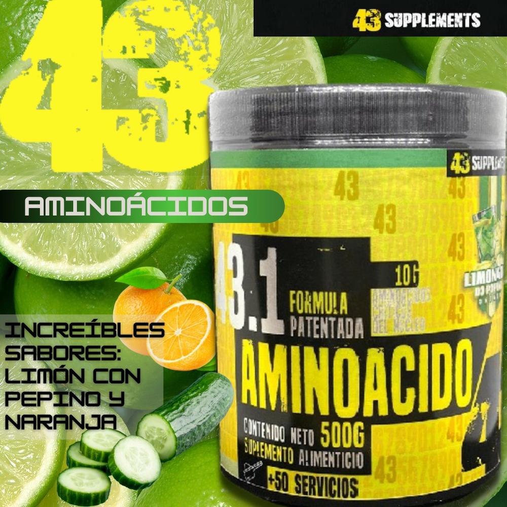 Foto 4 | Suplemento Alimenticio 43 Supplements Aminoácidos 500 g