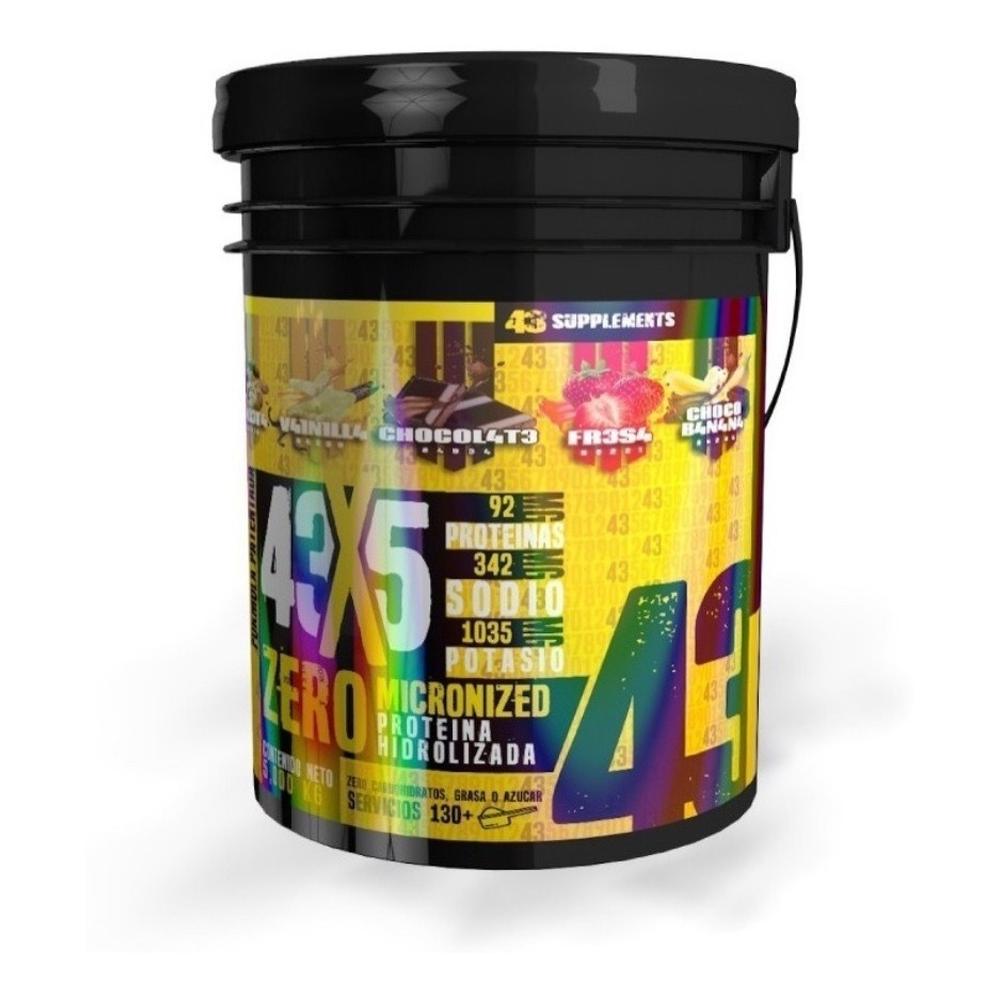 Foto 2 pulgar | Proteína 43 Supplements Zero Hidrolizada 5 Sabores 5 kg