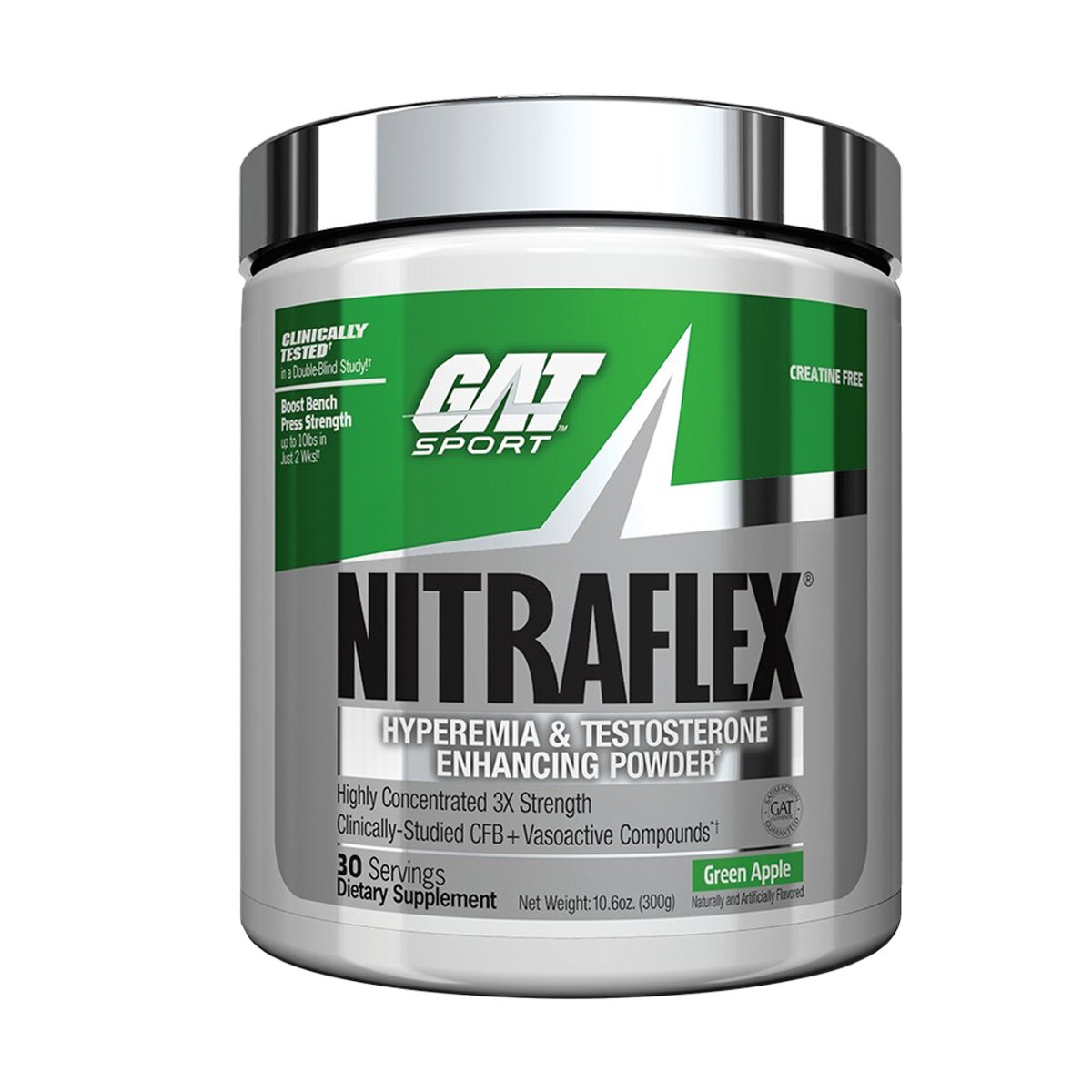 Foto 1 | Suplemento Alimenticio Nitraflex GAT Sabor Manzana Verde 300 Gr
