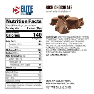 Foto 2 | Proteína Elite Whey Dymatize Sabor Chocolate