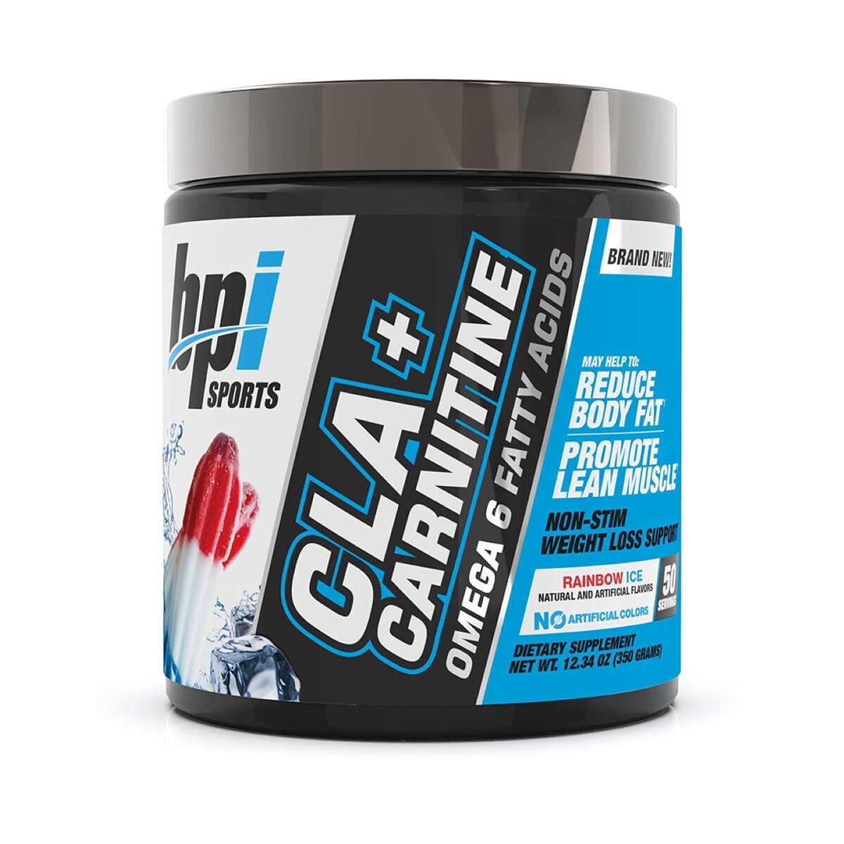 Suplemento Alimenticio Cla + Carnitine Omega 6 BPI Sports Sabor Rainbow Ice