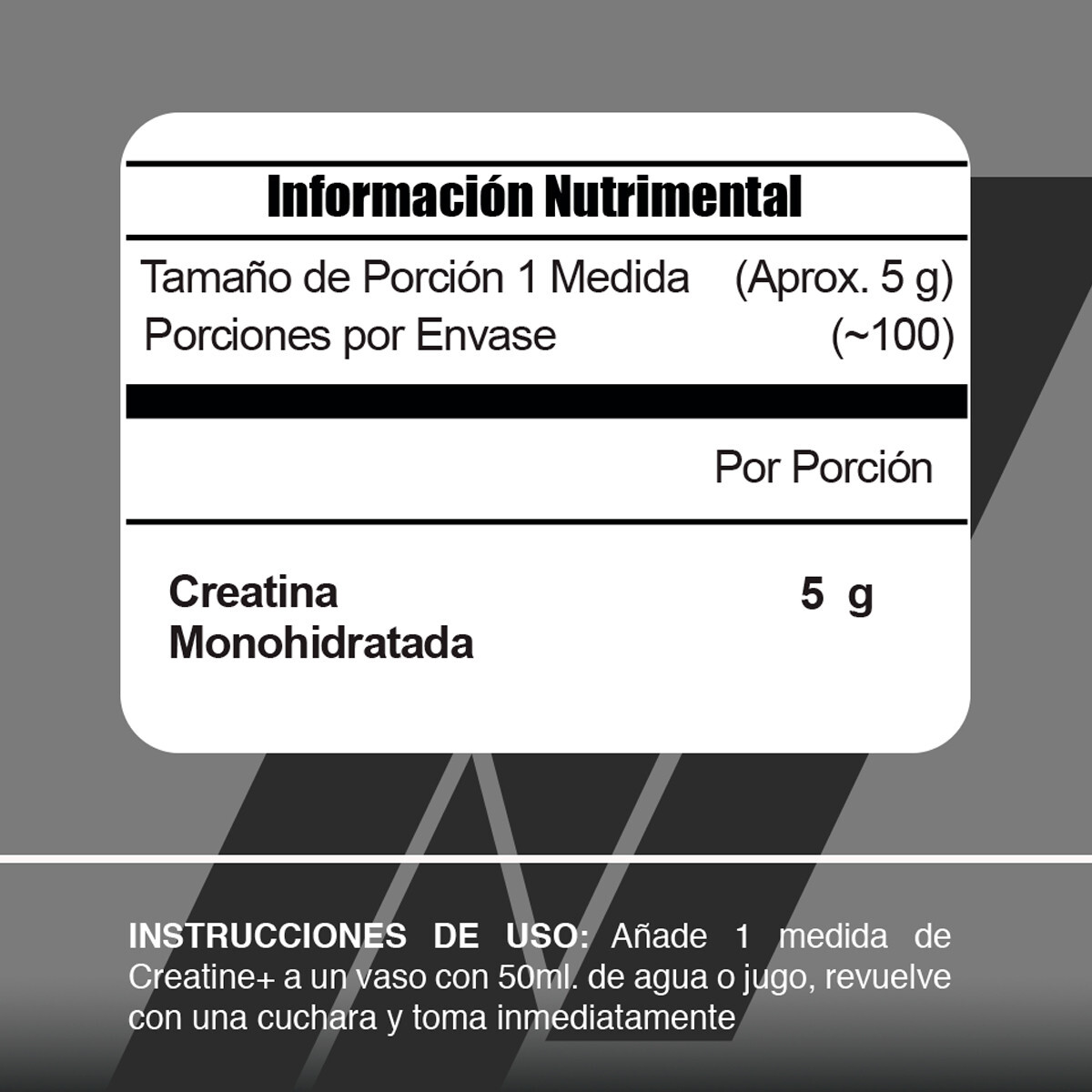 Foto 4 pulgar | Suplemento Alimenticio Creatina Meta Nutrition sin Sabor 500 g