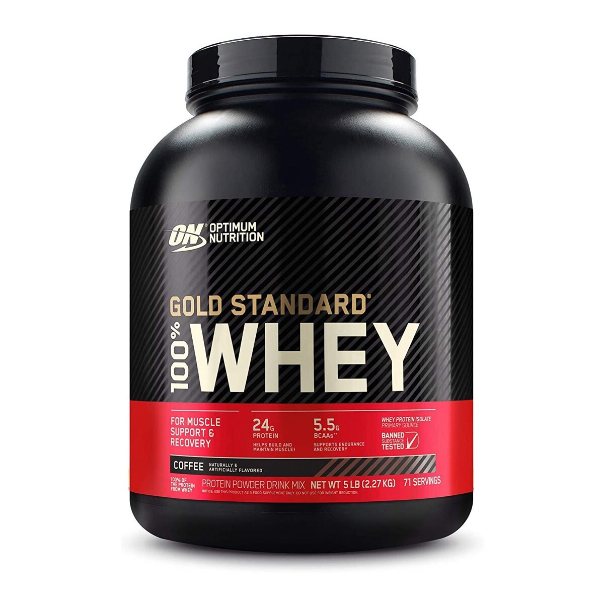 Proteína 100% Whey Gold Optimum Nutrition Sabor Café
