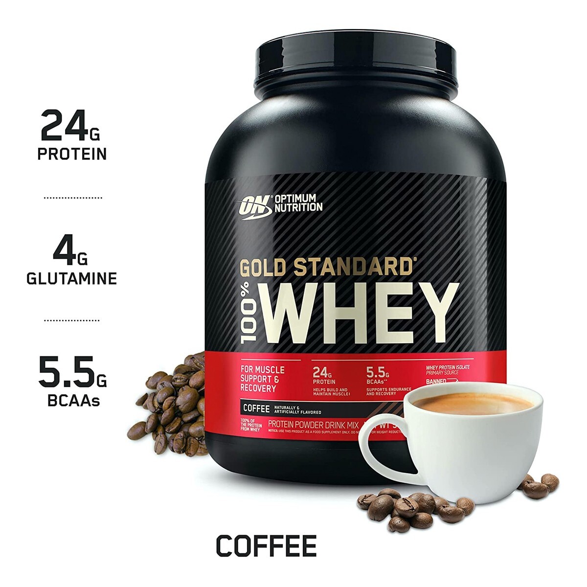 Foto 4 pulgar | Proteína 100% Whey Gold Optimum Nutrition Sabor Café