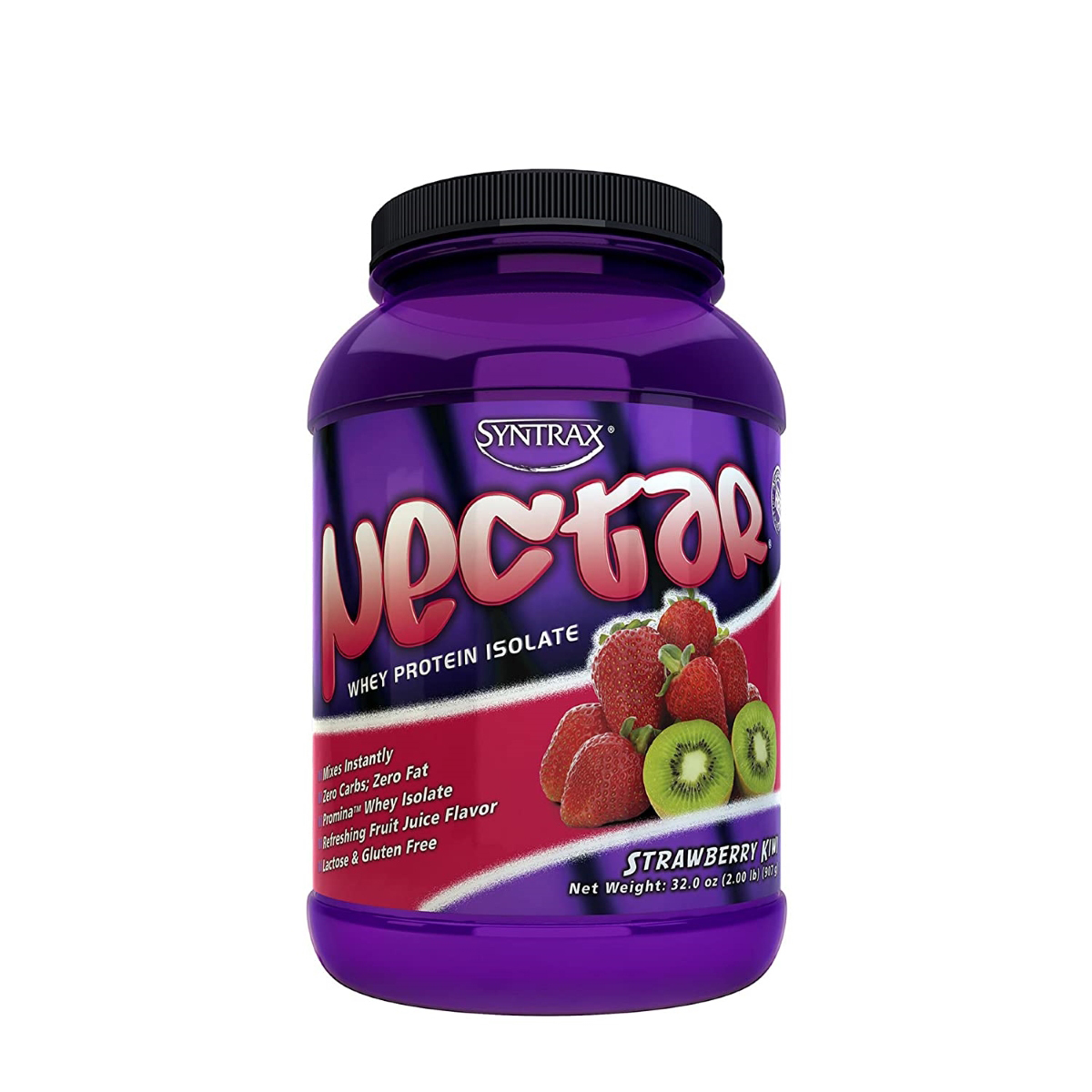Foto 2 pulgar | Proteína Néctar Whey Isolate Sabor Fresa Kiwi 2lb